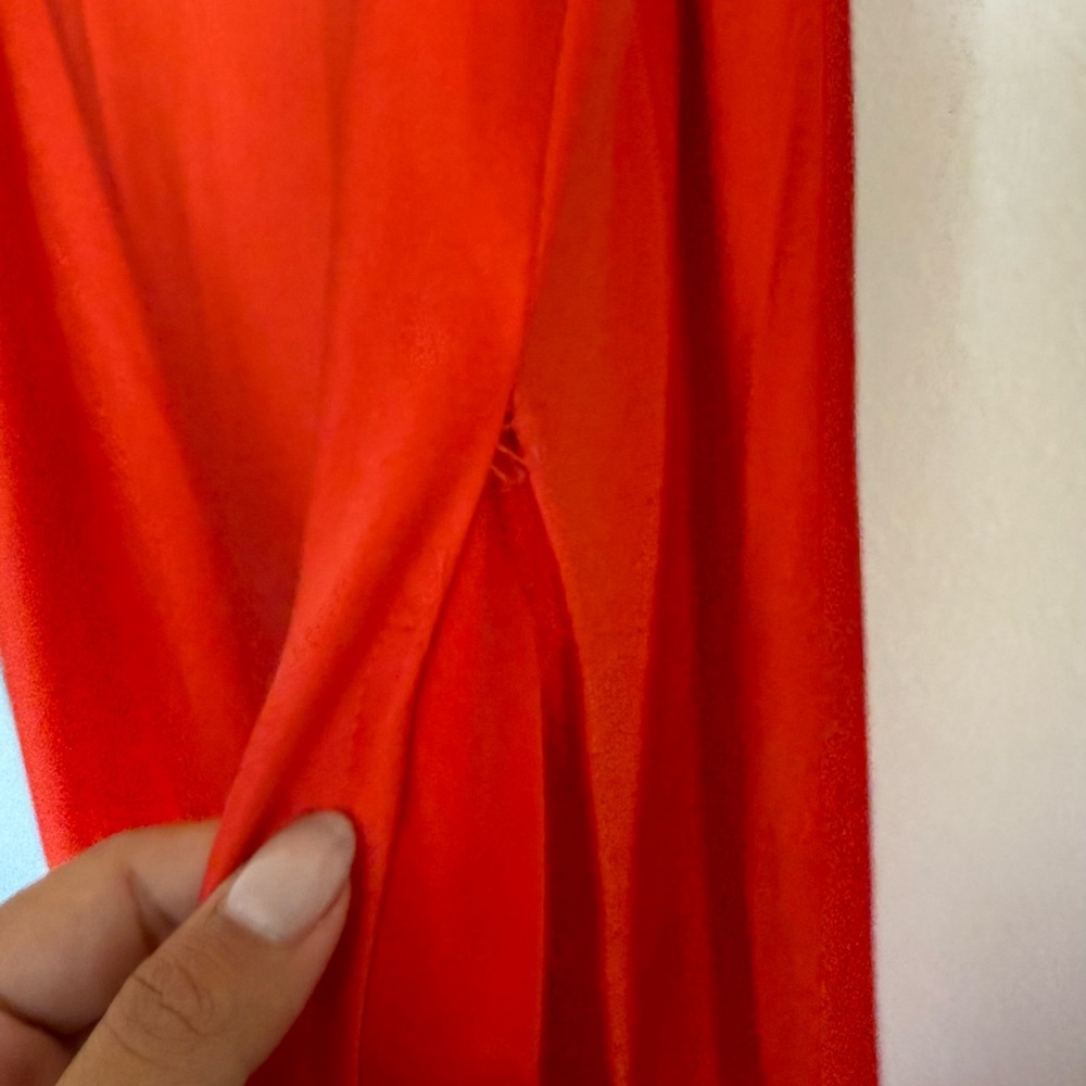 NWT Superdown Vibrant Red Maxi Dress with Slit - Picture 6 of 9